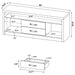 Bergeron - 2 Drawer TV Stand - Driftwood Furniture Max