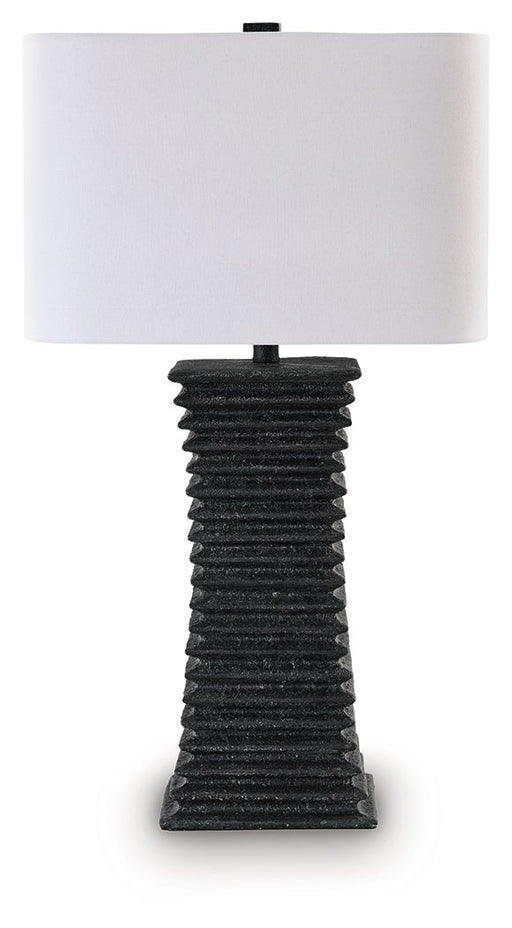 Golzar - Poly Table Lamp - Black Signature Design by Ashley®