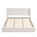 Noir - Upholstered Platform Bed With Wingback Headboard House & Home Furniture