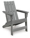 Cove Beach - Adirondack Chair - Gray Signature Design by Ashley®