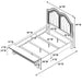 3 Piece Bedroom Set With Elegant Bed, 2 Nightstands Home Essentials