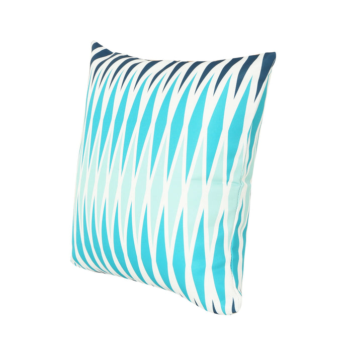 Adobe Outdoor Square Pillow - Multi / White / Blue