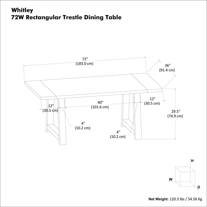 Whitley - Dining Table Simpli-Home