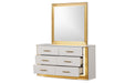 Obsession - Square Mirror - White Matrix Furniture Group