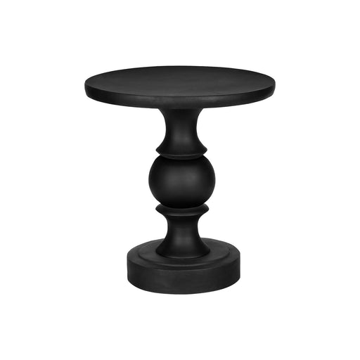 Round Accent Table, Indoor / Outdoor - Black 8th Street