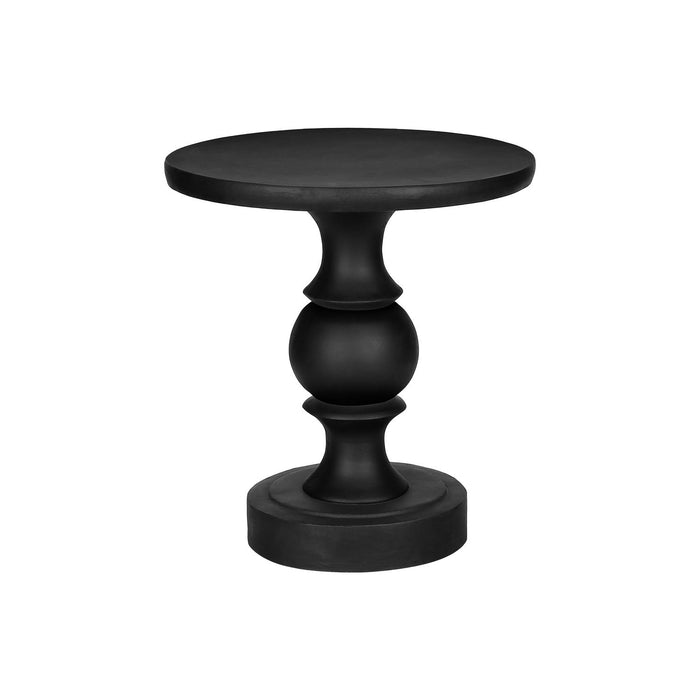 Round Accent Table, Indoor / Outdoor - Black 8th Street