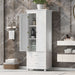 Tall Storage Cabinet With 2 Drawers For Bathroom Hearth and Haven