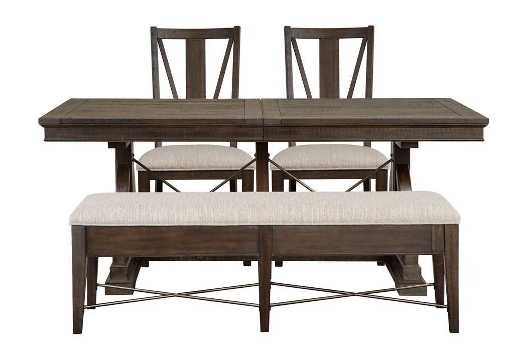 Westley Falls - Extendable Trestle Dining Table Set Magnussen Furniture