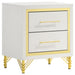 Chesney - 2 Drawer Nightstand With Trim, Bedroom Side Table - White Furniture Max