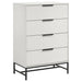Taraval - 4 Drawer Chest - White Furniture Max