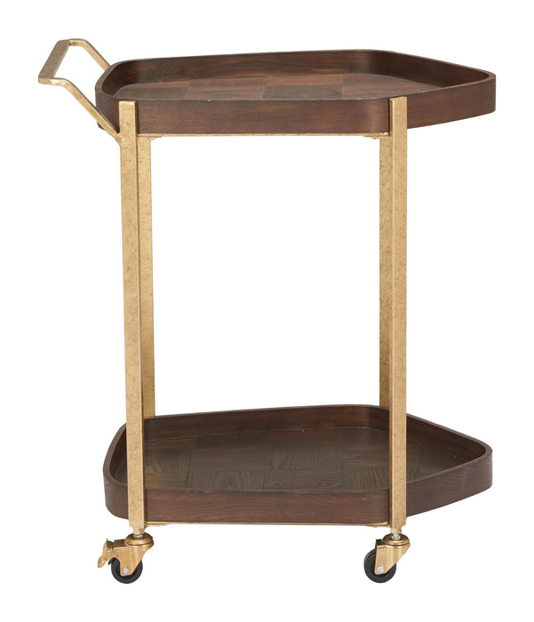 Stela - Bar Cart - Walnut Zuo Modern