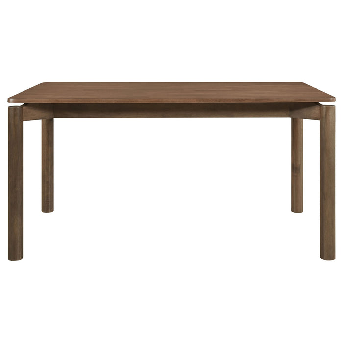 Svenstra - Rectangular Dining Table Set With Armless Side Chairs, Wood, Natural Walnut, 59 X 35.5 X 30 Inches Furniture Max