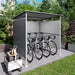 Outdoor Pergola, Bike Storage Shed, Grill Gazebo For Patio - Gray Daily Nest
