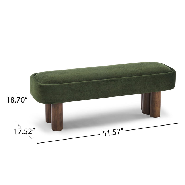 Indoor Upholstered Dining Bench Noble House