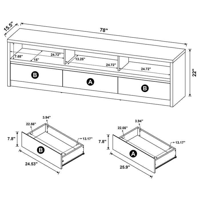 O'Brien - TV Stand Media Console Furniture Max