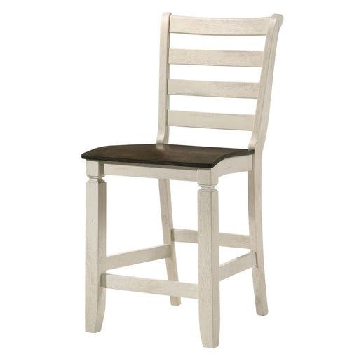 Tasnim - Counter Height Chair (Set of 2) - Oak & Antique White ACME