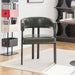 Modern Dining Upholstered Barrel Chair With Curved Back And Armrests Home Essentials