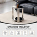 Round Table With Double Layer Storage Home Essentials