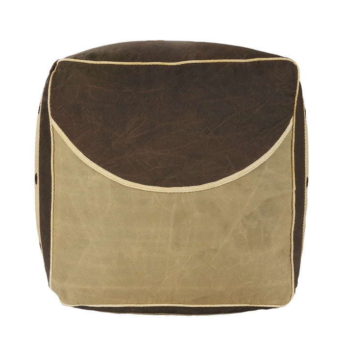 Cotton Ottoman - Brown