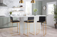Fuji - Contemporary Design High Back Barstool Lumi Source