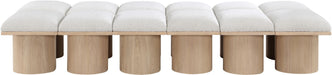 Pavilion - 12 Piece Modular Bench With Natural Base Meridian Furniture