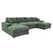 Sectional Sofa With 2 Ottomans And Toss Pillows Home Essentials