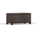 Dover - Storage Ottoman Bench - Distressed Brown Simpli-Home
