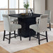 Shandra - 5 Piece Set With Counter Height Table And Stools - Black Furniture Max