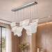 Michael Amini Lighting - Sheer Waves 8-Light Modern LED Chandelier - Rose Gold Michael Amini