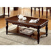 3 Piece Coffee Table With Open Shelf - Cherry Home Essentials