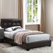 Contemporary Style Bed, Rectangle Headboard Home Essentials