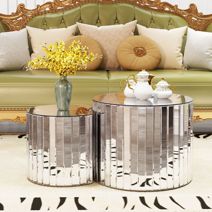 Coffee Table - Silver / Mirror Home Essentials