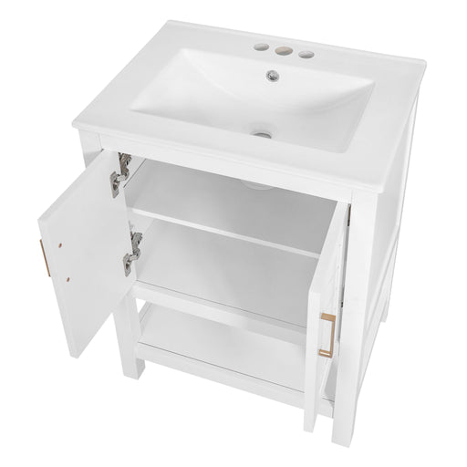 Modern Bathroom Vanity With Elegant Twill Design Hearth and Haven