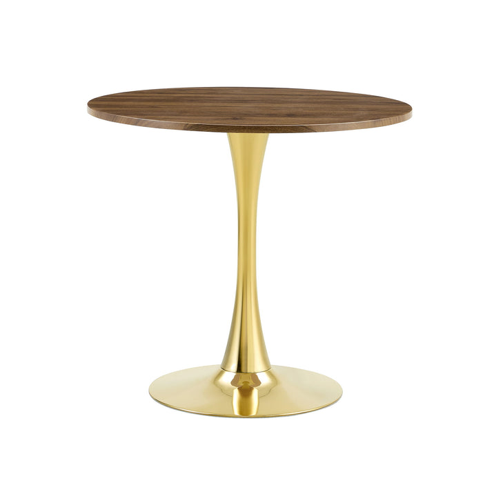 Round Dining Table With Thickened Top For Kitchen Home Essentials