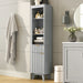 Tall Bathroom Storage Cabinet With Adjustable Shelves And 1 Drawer & Door Noble House