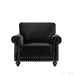 Upholstered Accent Armchair With Turned Legs For Living Room US Pride