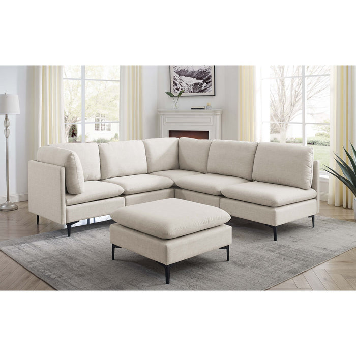 Upholstered Modular Sectional & Tall Legs Home Essentials