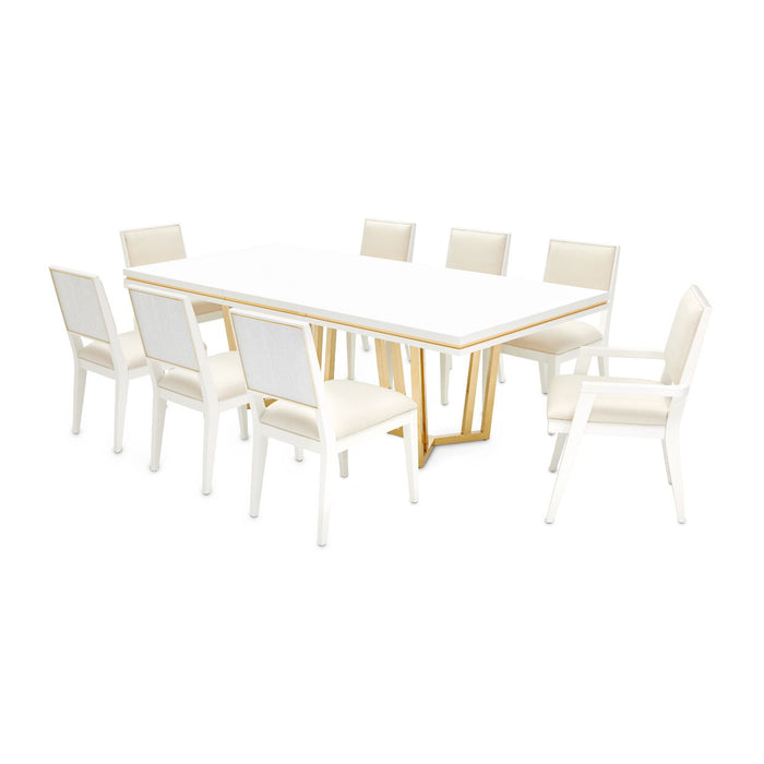 Palm Gate - Rectangular Dining Table - Cloud White