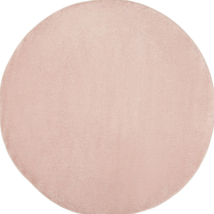 6' X 6' Round Non Skid Indoor / Outdoor Area Rug - Pink