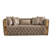 Naomi - Button Tufted Sofa - Taupe Matrix Furniture Group