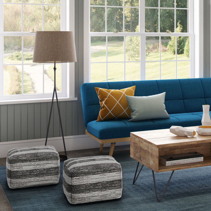 Clay - Square Pouf, Upholstered Simpli-Home