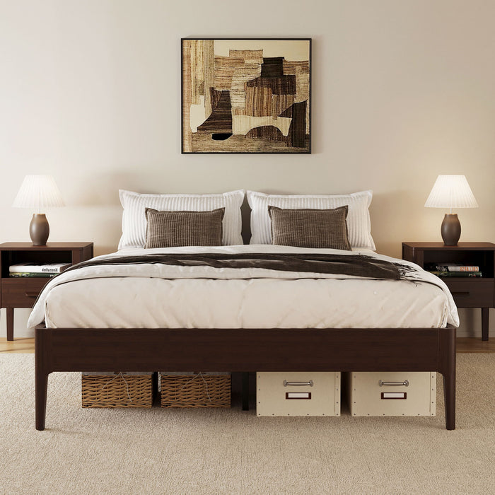 Modern Minimalist Style Platform Bed Hearth and Haven