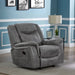 Encino - Upholstered Padded Arm Glider Recliner - Gray Furniture Max