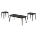 Bivens - 3 Piece Rectangular Coffee Table Set - Black Furniture Max