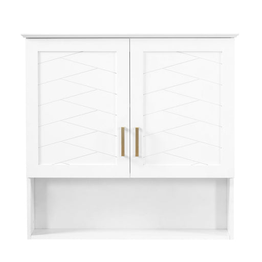 30" Bathroom Cabinet With Adjustable Shelf, Wall Mounted Medicine Cabinet - White Hearth and Haven