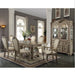 Chateau De Ville - Side Chair (Set of 2) - Synthetic Leather & Antique White ACME