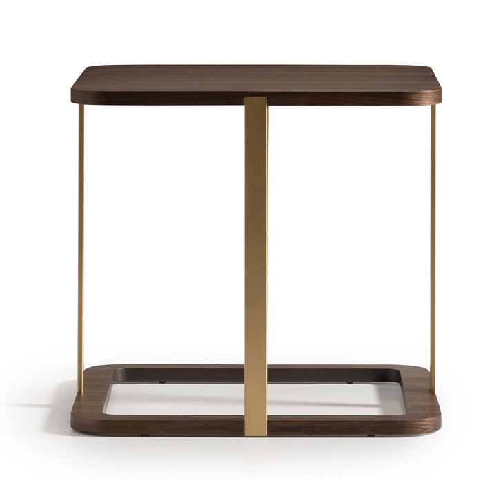 Amora - Side Table - Eggshell Walnut