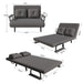 5 In 1 Convertible Sofa Bed For 2 With Adjustable Backrest Home Essentials