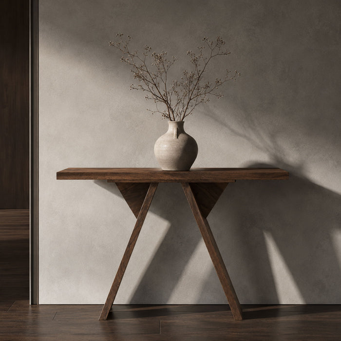 Console Table With V - Shaped Base Home Essentials