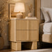 Nightstand With Charging Station And 2 Storage Drawers Home Essentials